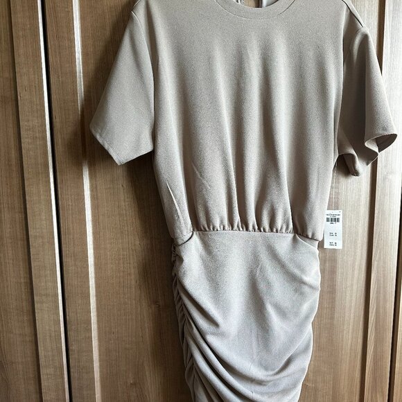 NWT: Ruched Knit Mini Dress | S petite - Picture 2 of 4